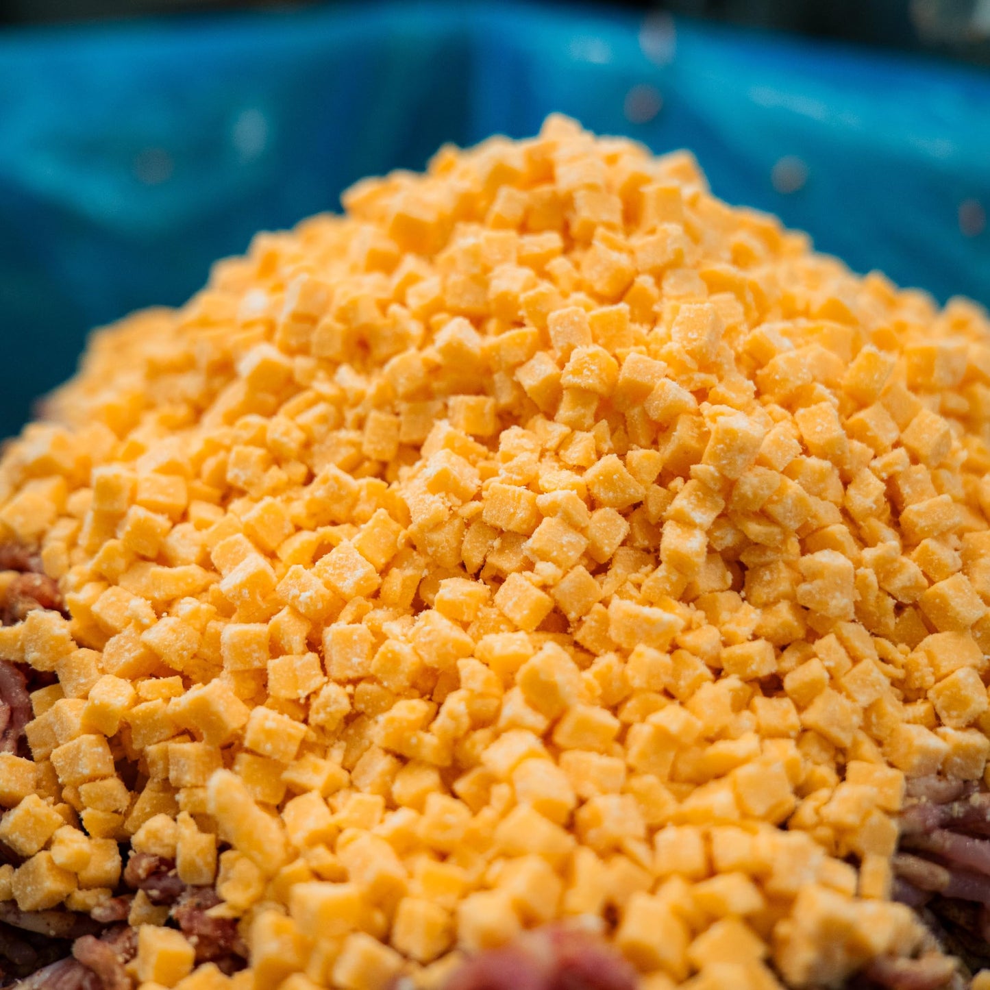 BEARDED BUTCHER HIGH-TEMP CHEDDAR CHEESE, 2.5 lb Bags, Case of 8, Shelf-Stable, 400°F, Ideal for Sausages