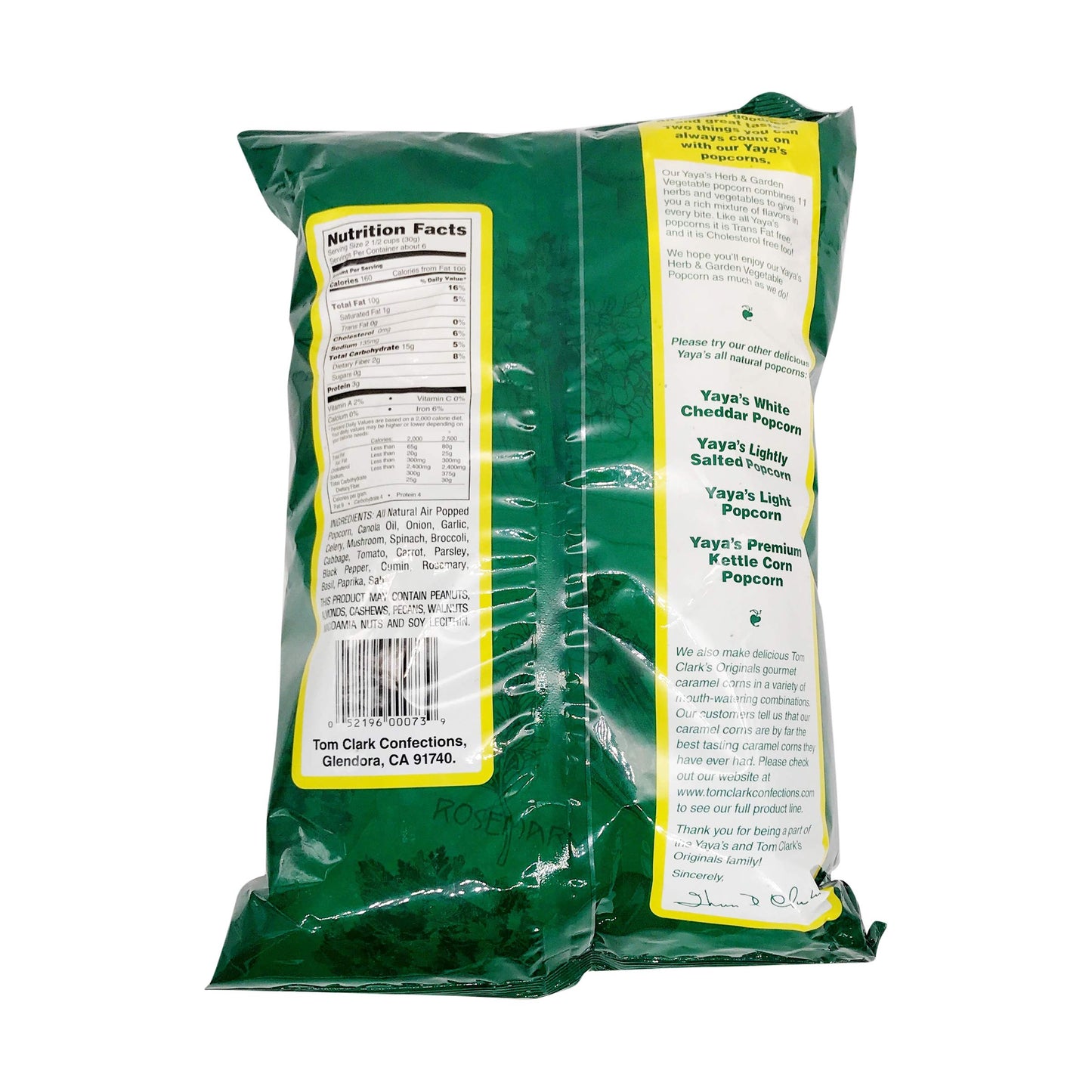Ya Herb/Garden Veg Pcorn ( 12 X 6 Oz   )