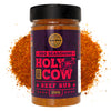 Holy Cow BBQ Beef Rub - 100% Natural Seasoning - Packs Amazing Flavour Into Any Cut Of Beef For Wonderful BBQ And Grill Dishes -