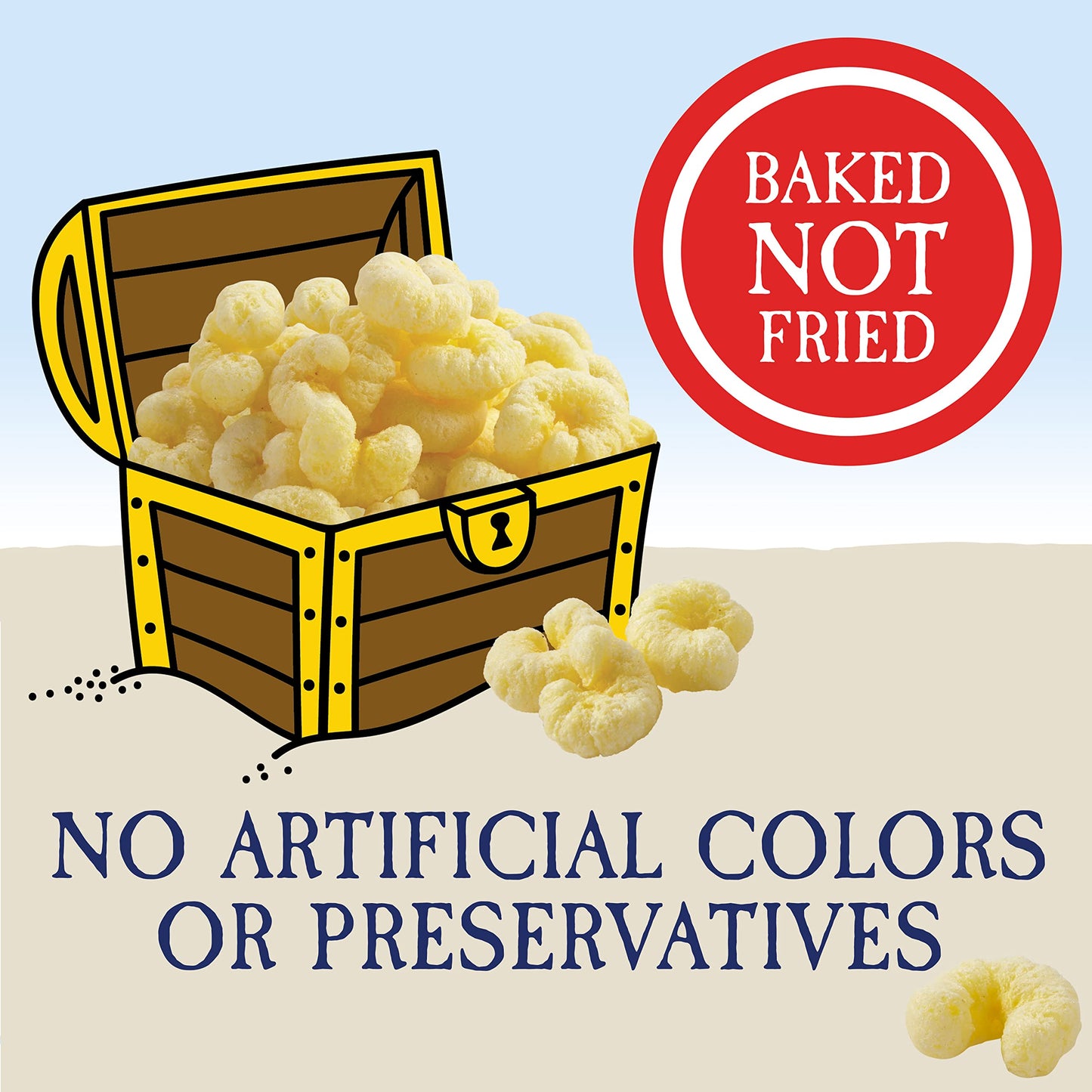 Pirate's Booty Aged White Cheddar Cheese Puffs, Gluten-Free Snacks, 4oz