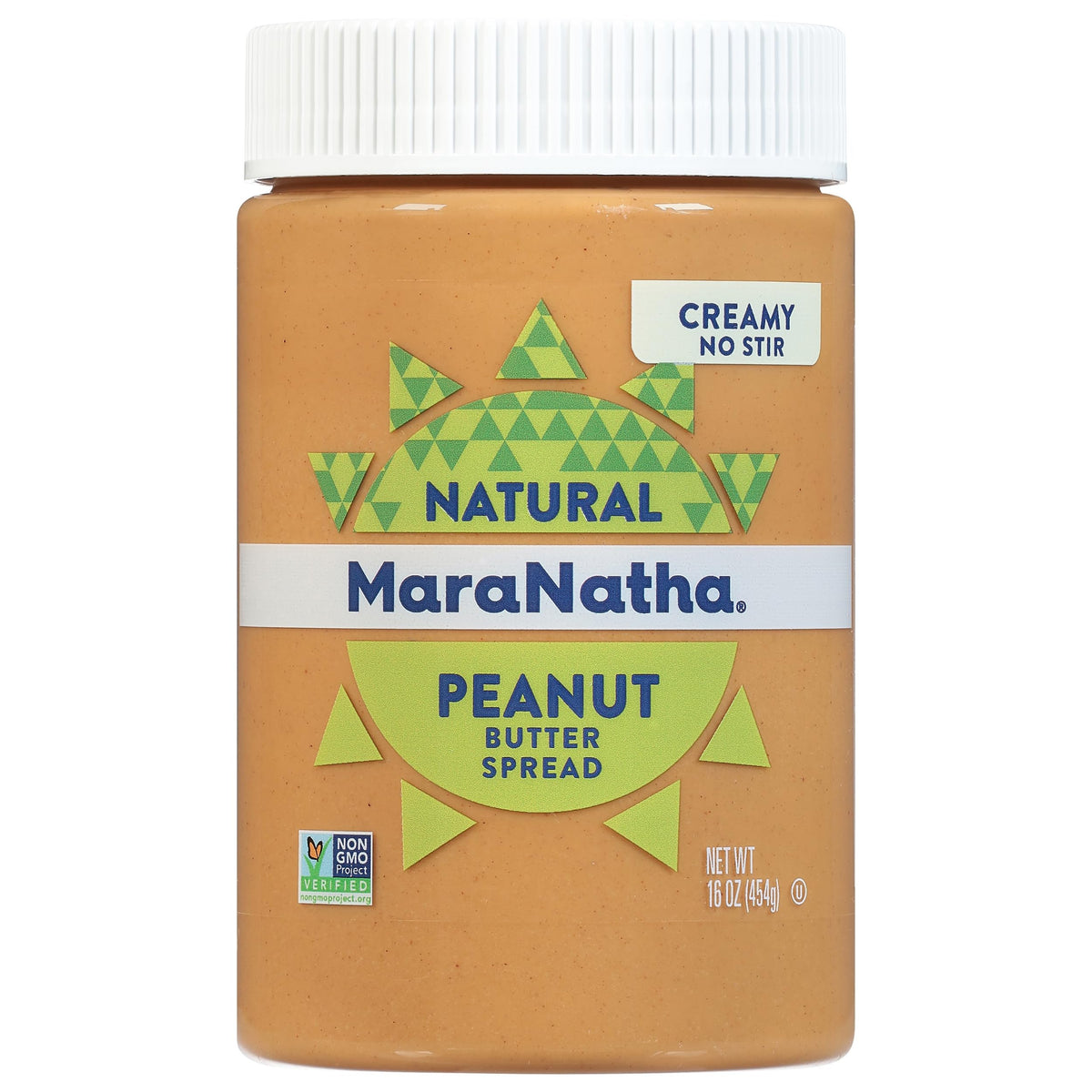 MaraNatha Natural Creamy Peanut Butter Spread, No Stir, 16 Ounce Jar