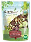 Food to Live Organic 6-Forces Trail Mix, 4 Ounces - Raw, Non-GMO, Mulberries, Cashews, Pumpkin Seeds, Apricots, Hazelnuts, Almon