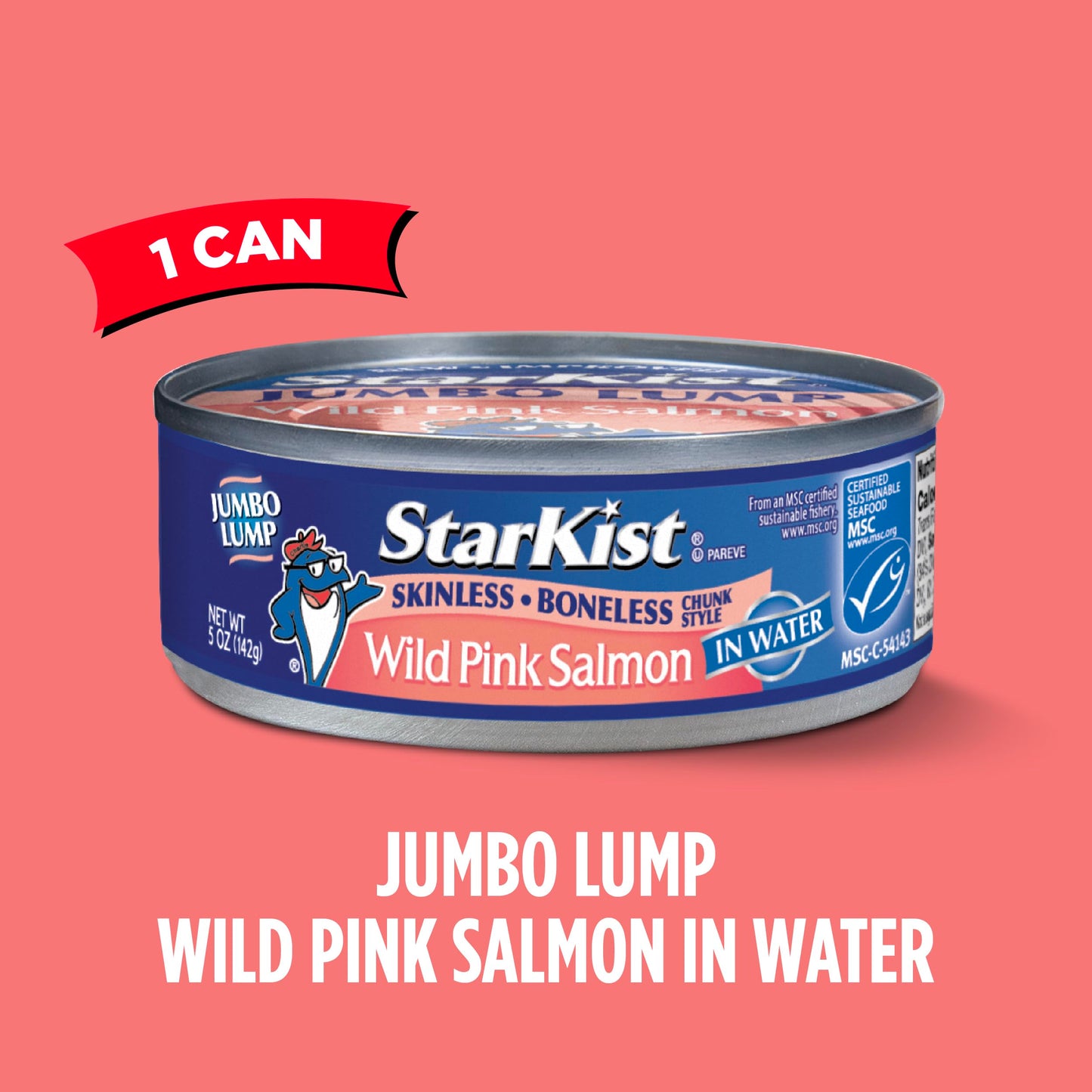 Starkist Wild Pink Salmon - Skinless, Boneless - 5 Oz Can