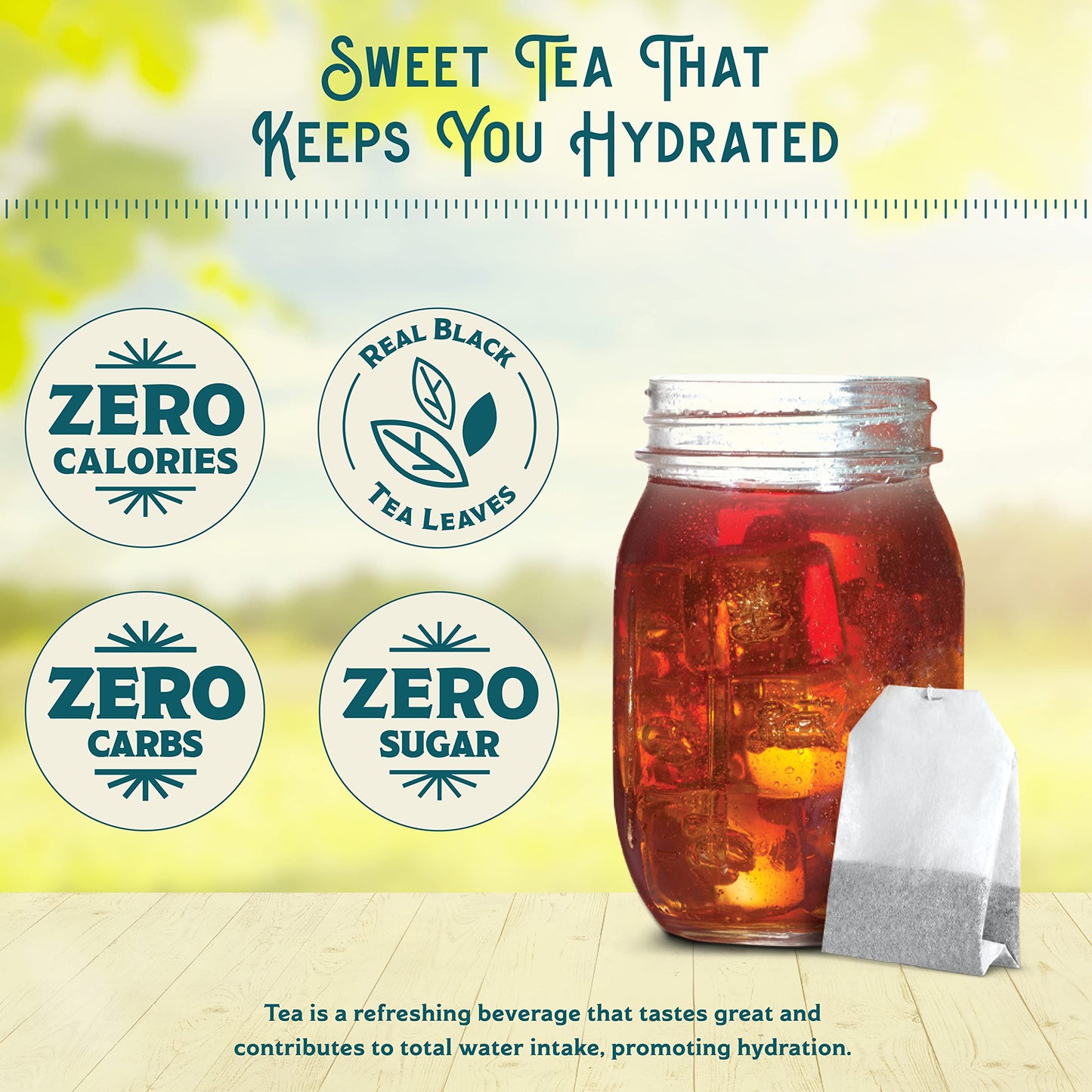 Southern Breeze Cold Brew Sweet Tea Blackberry Iced Tea With Black Tea And Zero Carbs Zero Sugar, 20 Individually Wrapped Tea Bags Southern Sweet Tea Iced Tea Beverage