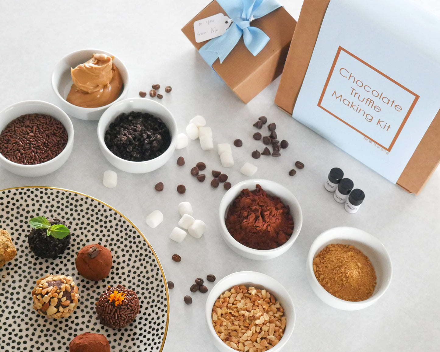 Chocolate Truffle Making Kit (Gift Idea  Diy Activity  Easy Intro To The Art Of Chocolate Making). Fun For All Ages! Includes Recipes And Ingredients To Make 18 Hand-Rolled Gourmet Chocolate Truffles