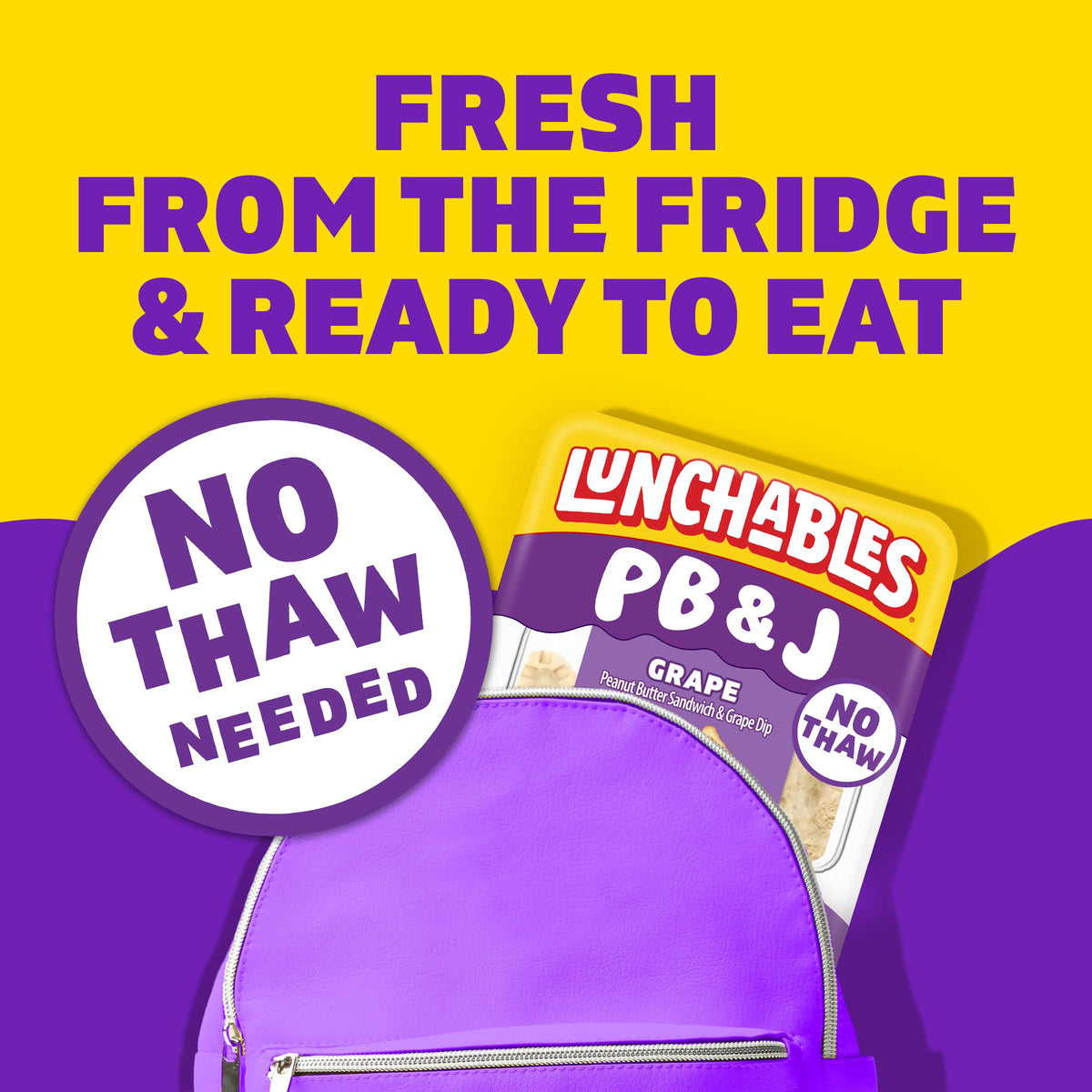 Lunchables PB&J Peanut Butter Sandwich & Grape Dip, 2.27 oz Pack