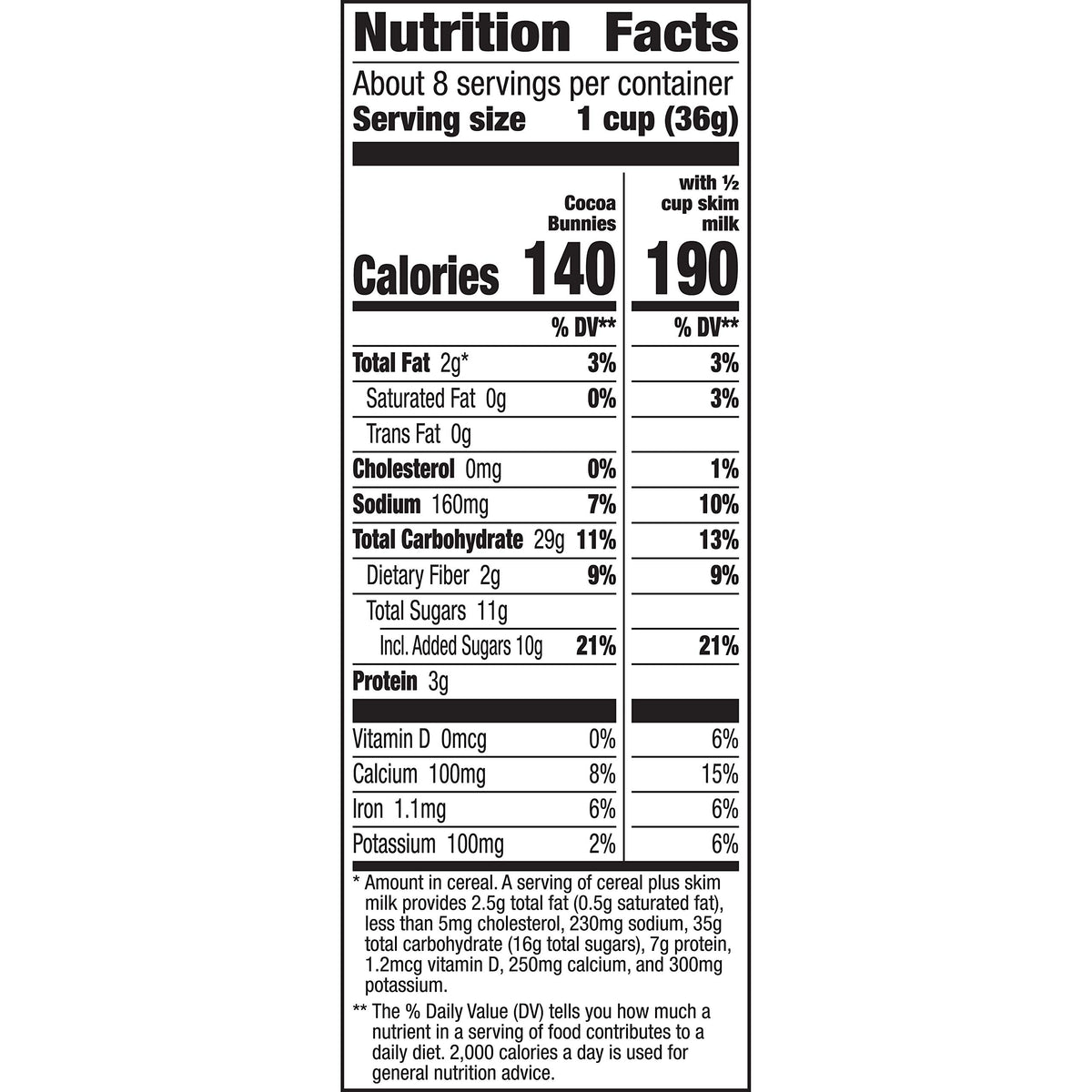 Annie'S Organic Cereal, Cocoa Bunnies, Oat, Corn, Rice Cereal, 10 Oz Box