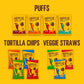Hippeas Chickpea Puffs, Groovy White Cheddar, 0.8 Ounce (Pack of 30), 3g Protein, 2g Fiber, Vegan, Gluten-Free, Crunchy, Plant P