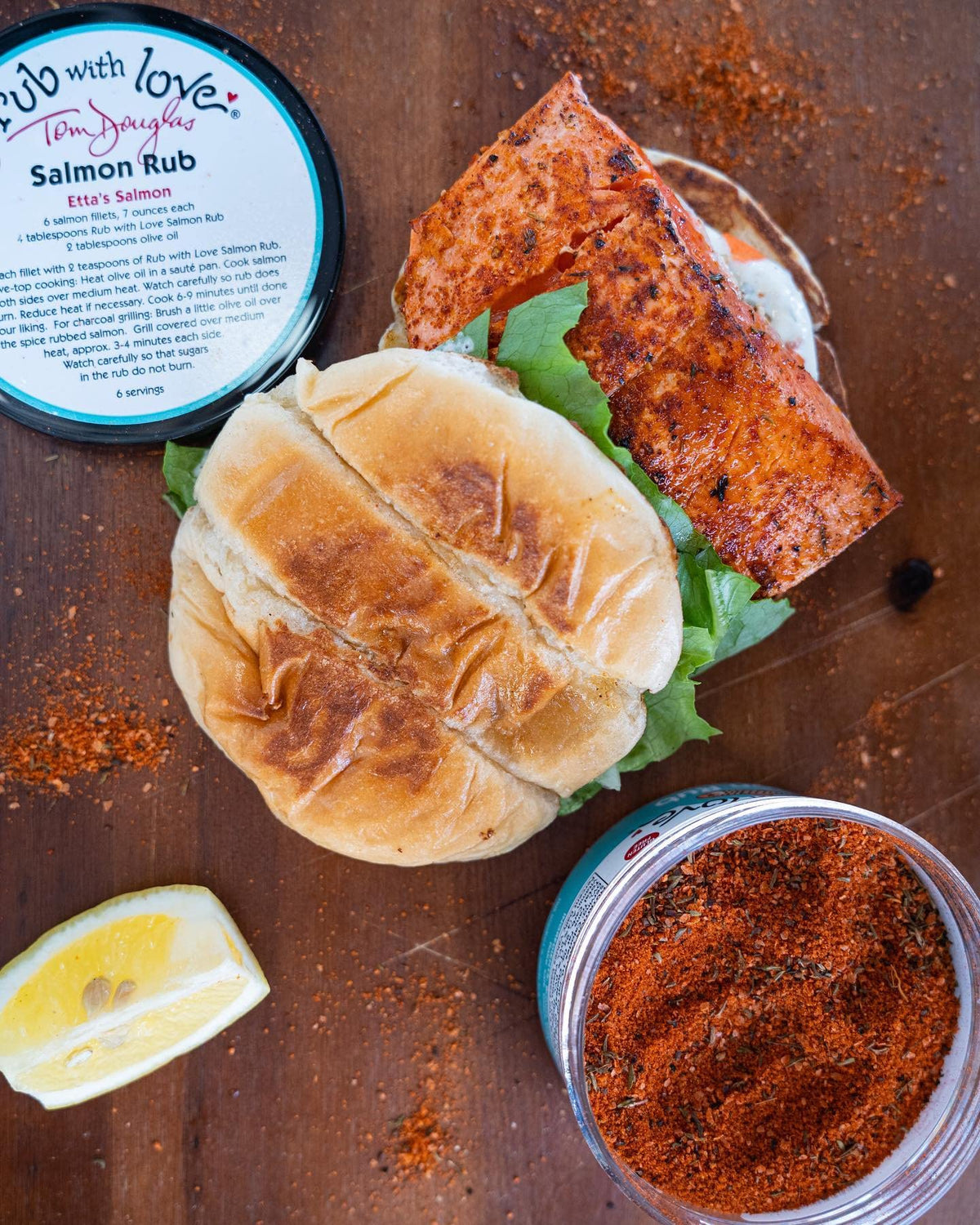 Rub with Love Salmon Rub Seasoning, 16 Ounce (Pack of 1) - Perfect for Grilling and Baking