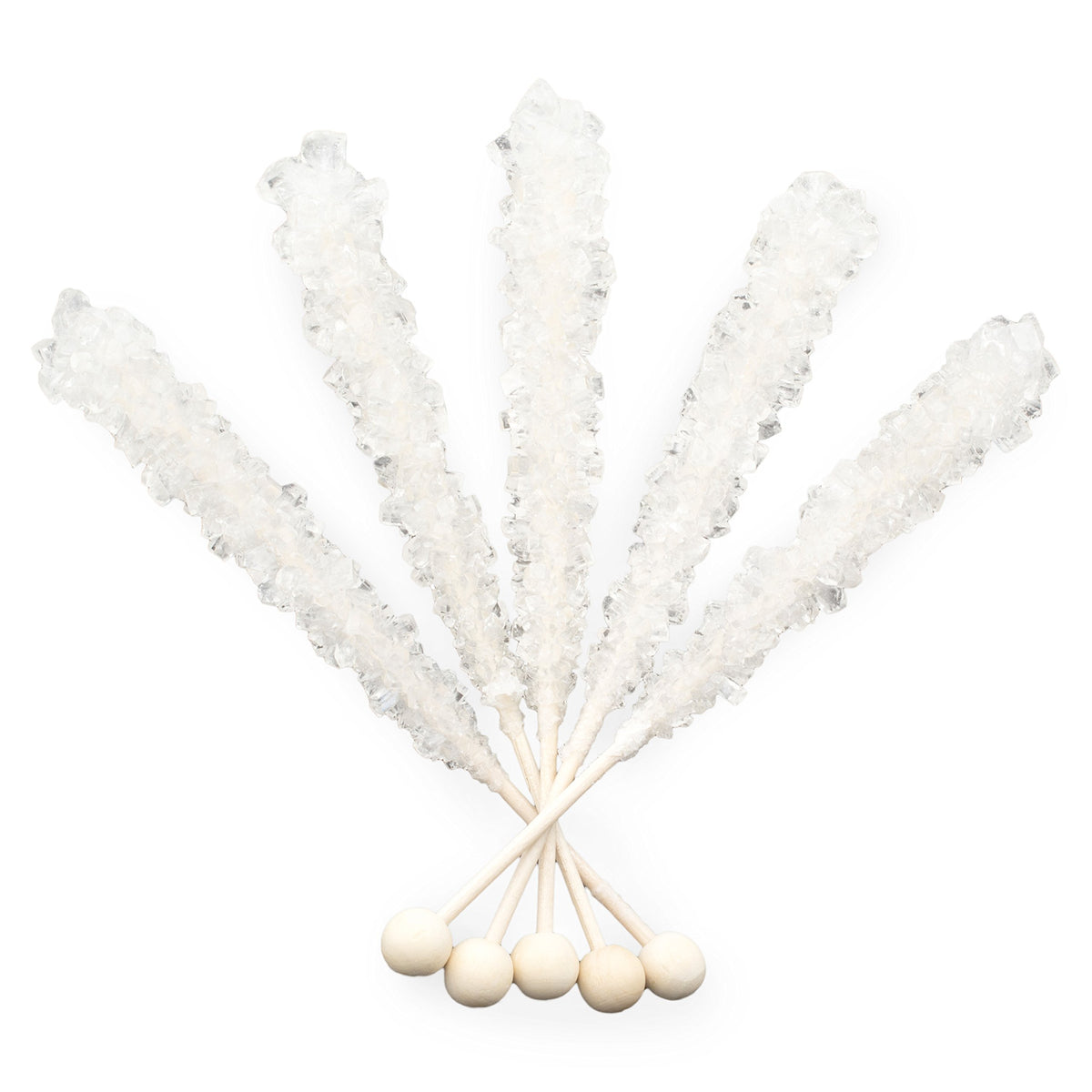 Boone'S Mill | Rock Crystal Candy Sticks | Clear/White Original | 36 Sticks