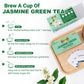 LeafLea 40 Jasmine Green Tea Bags  enhanced Green Tea Scented with Jasmine Flowers for Gentle Support & Light Alertness  Floral Smoothness  Caffeinated  Sugar-Free  Non-GMO  Vegan  Individually Wrapped
