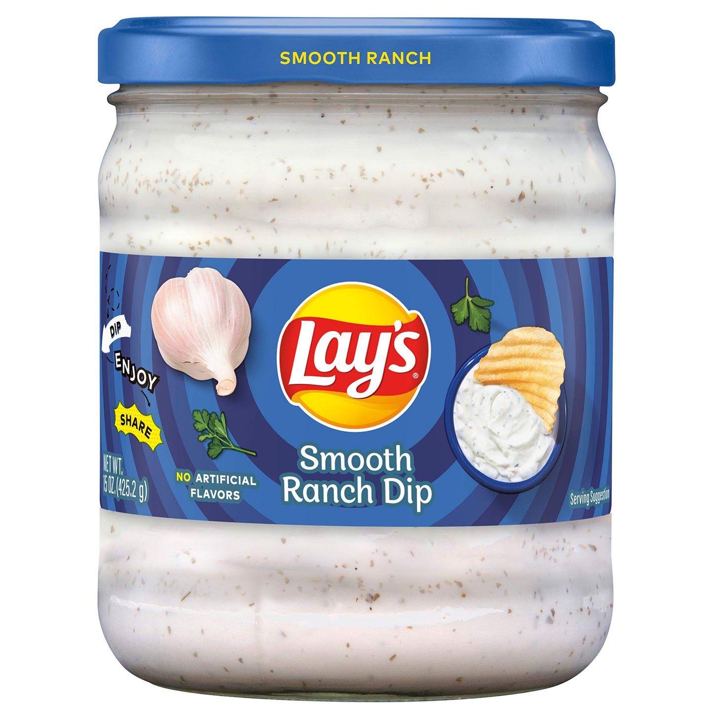 Lays, Smooth Ranch Dip, 15 oz