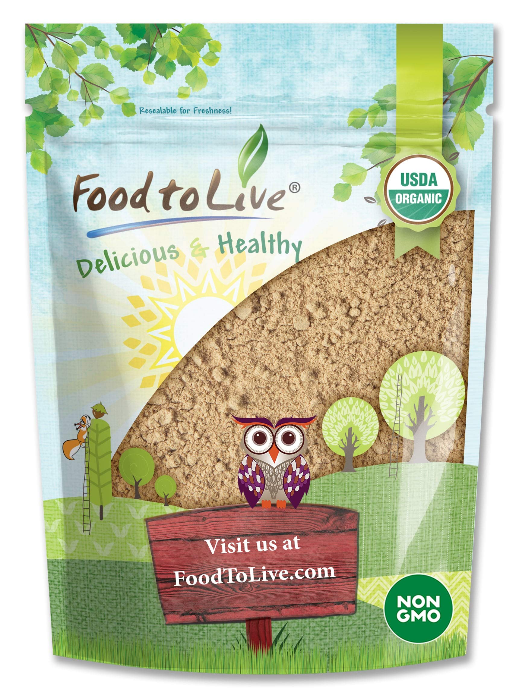 Food to Live Organic Ripe Banana Powder, 4 Pounds - Non-GMO and Raw Whole Fruit Flour, Unsweetened, Unsulfured, Vegan, Kosher, B