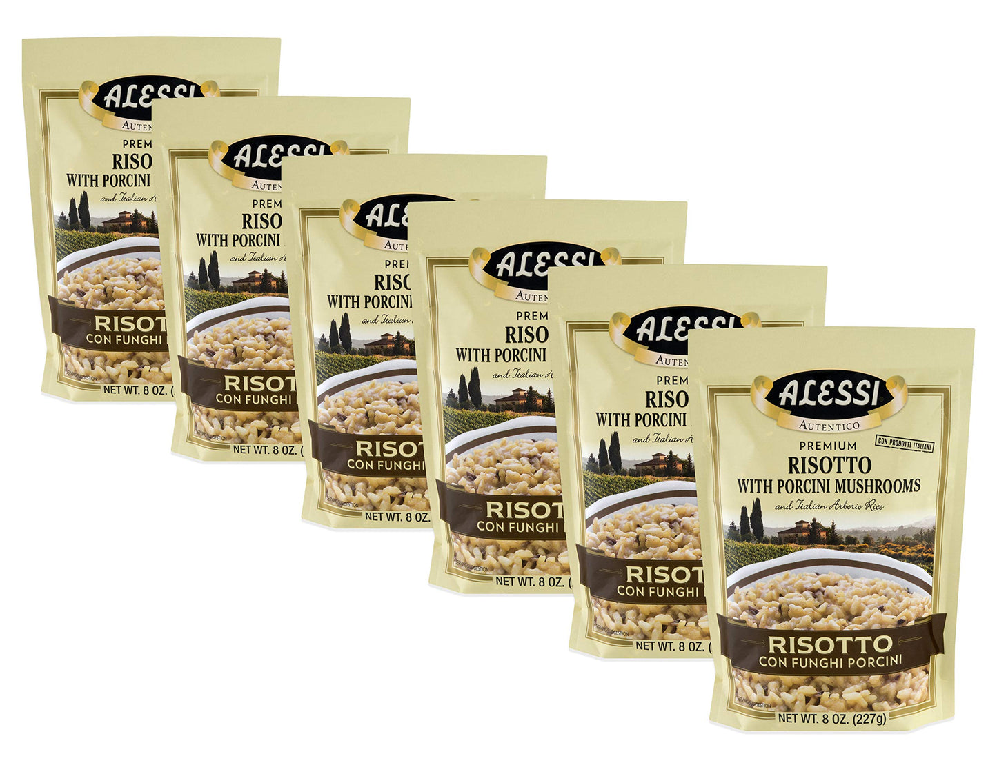 Alessi Porcini Mushroom Farro, 7 Ounce (6 Pack)