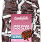 Zero Sugar Milk Chocolate Candy Bars - Approx. 45 Pieces Bulk Pack