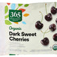 365 Everyday Value, Organic Dark Sweet Cherries, 10 oz, (Frozen)