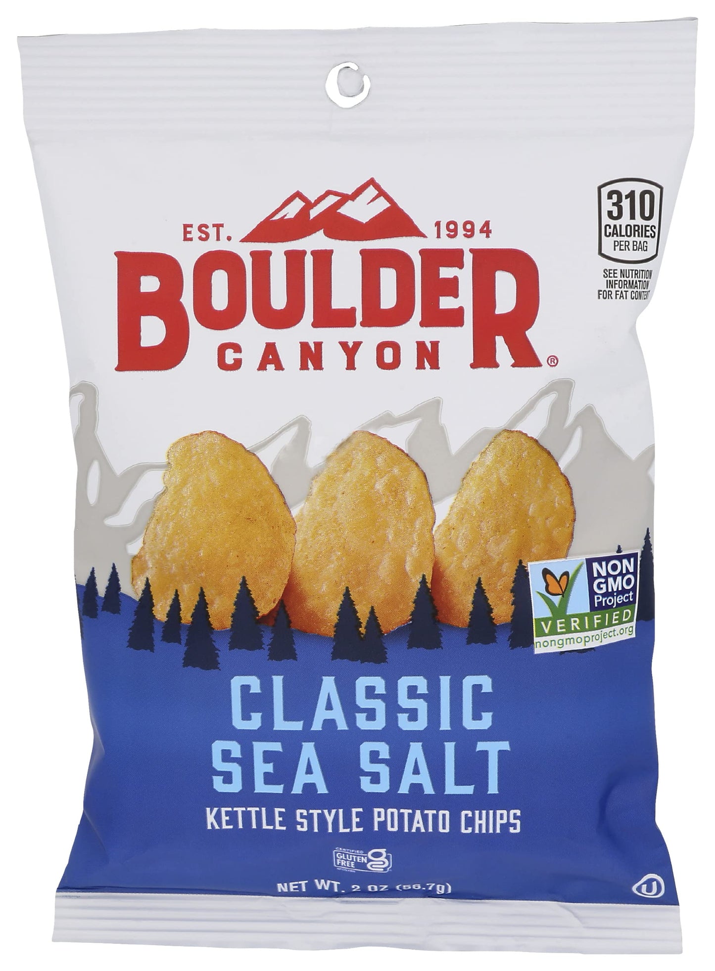 Boulder Canyon Original Potato Chips, 2 OZ