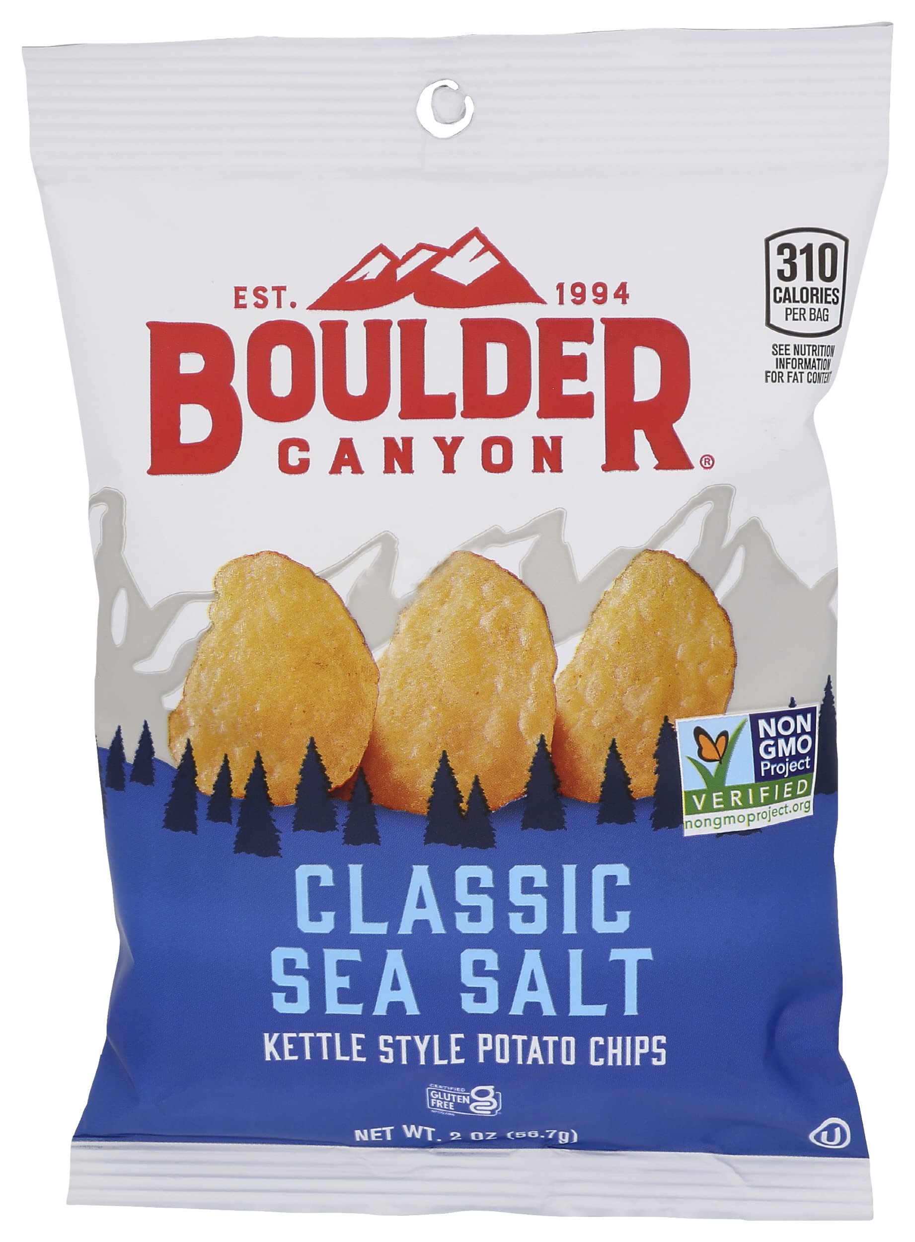 Boulder Canyon Original Potato Chips, 2 OZ