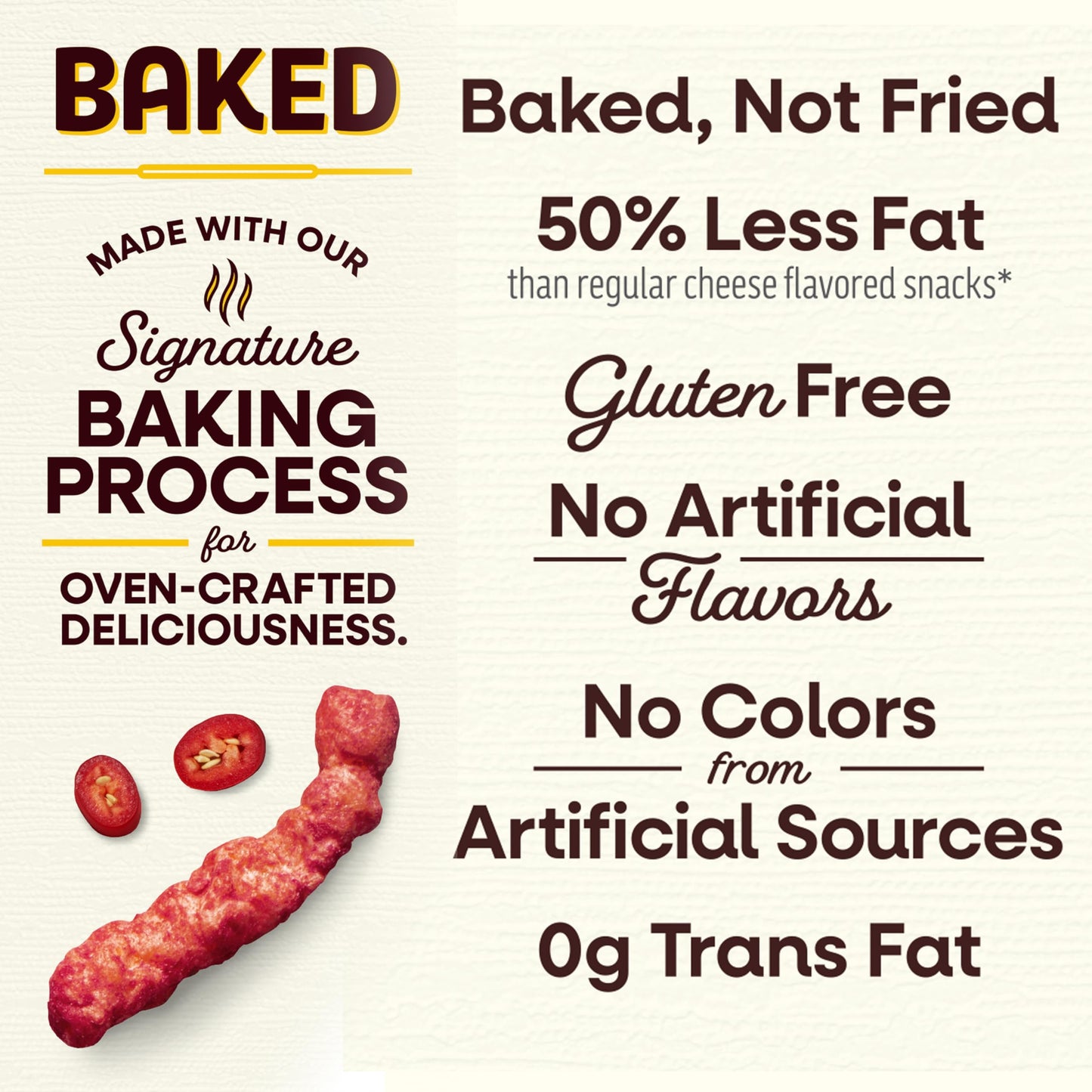 Frito Wnaldc Lay Baked Cheetos Crunchy Flamin  Hot, 0.87 Ounce Pack of 40