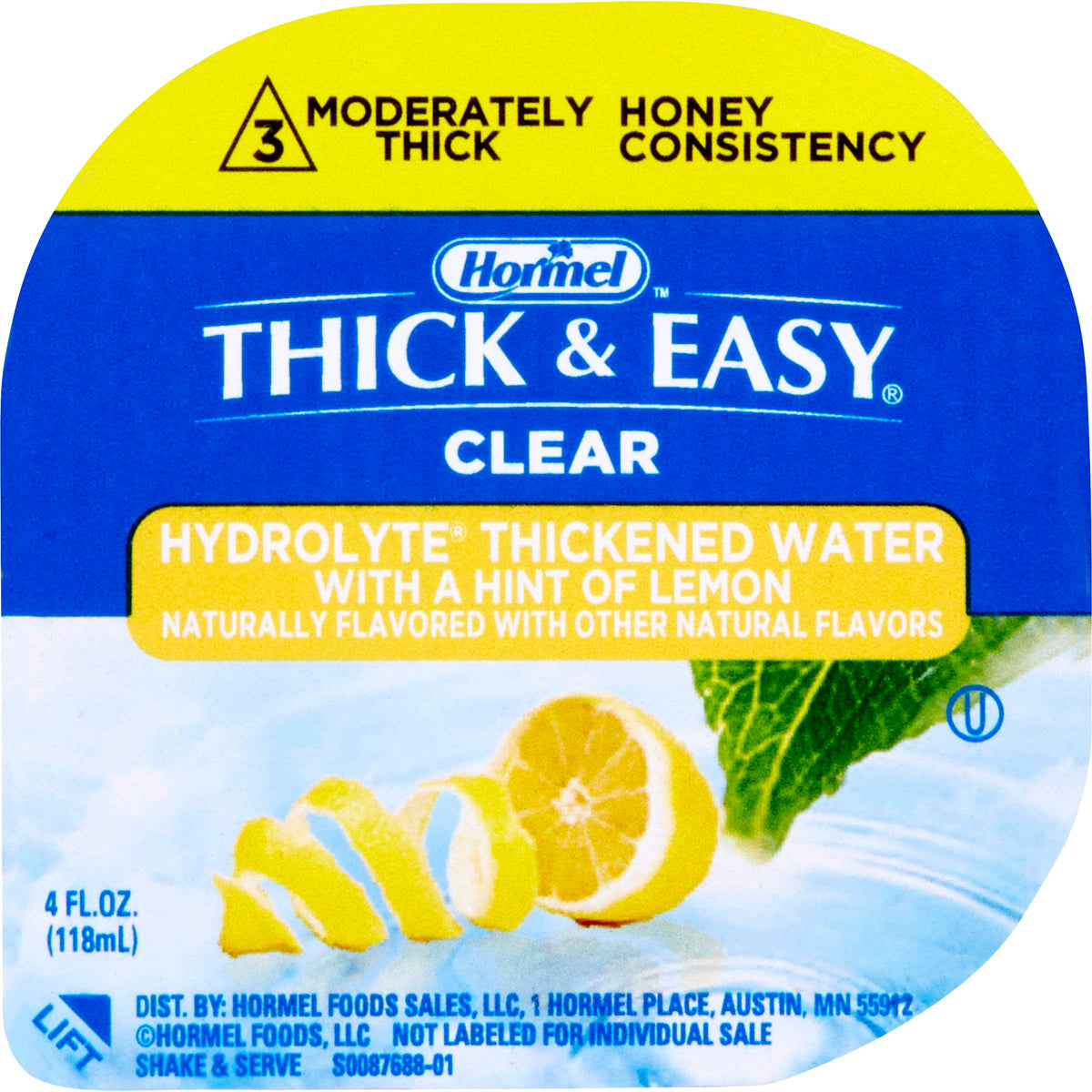Hormel Thick & Easy® Hydrolyte Thickened Water Honey Consistency 4 Ounce (Pack Of 24)