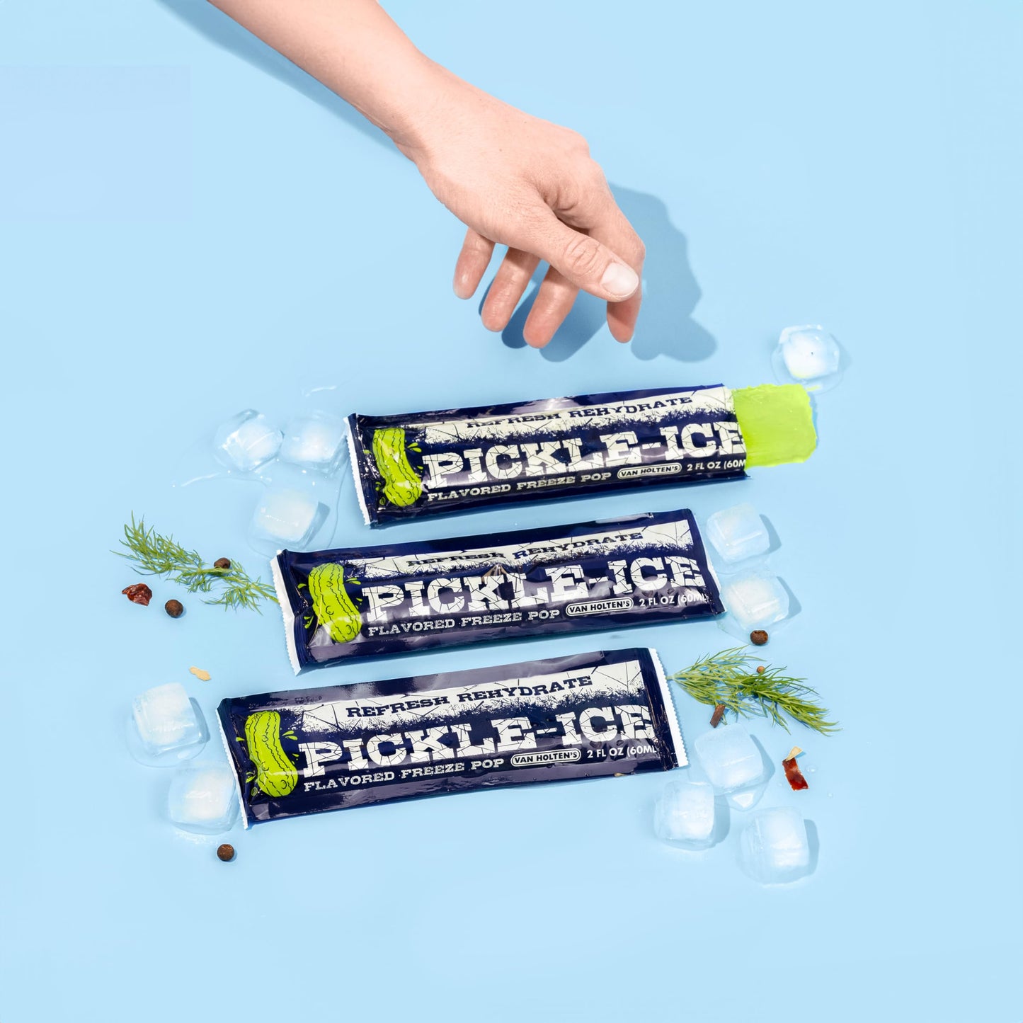 Van Holtens Pickles Pickle-Ice Freeze Pops - 24 Count Pack