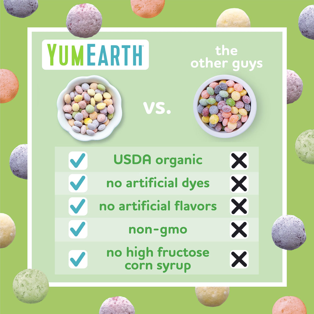 YumEarth Organic Sour Giggles Chewy Candy - Allergy Friendly, Non-GMO, Vegan - 0.5 Ounce (Pack of 10) - Assorted