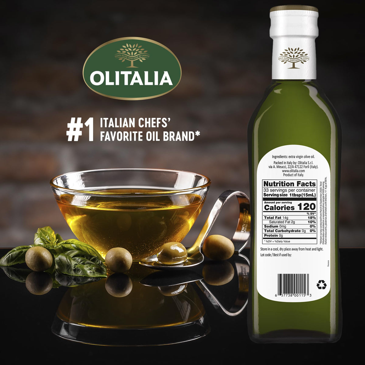 Olitalia Extra Virgin Olive Oil - Gold Selection, 1 Bottle