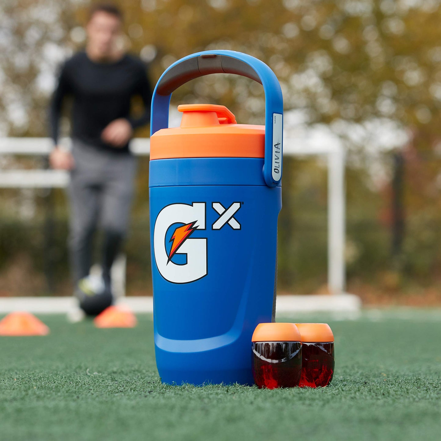 Gatorade Gx Performance Jug  64oz  Leakproof  Non Slip Grip  Great for Athletes  Blue