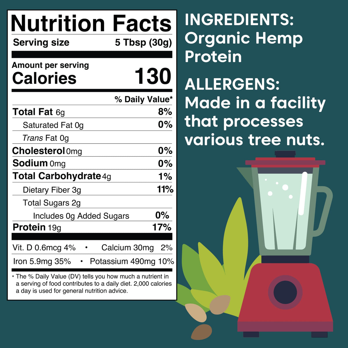 Wilderness Poets Organic Hemp Protein Powder (8 Ounce)