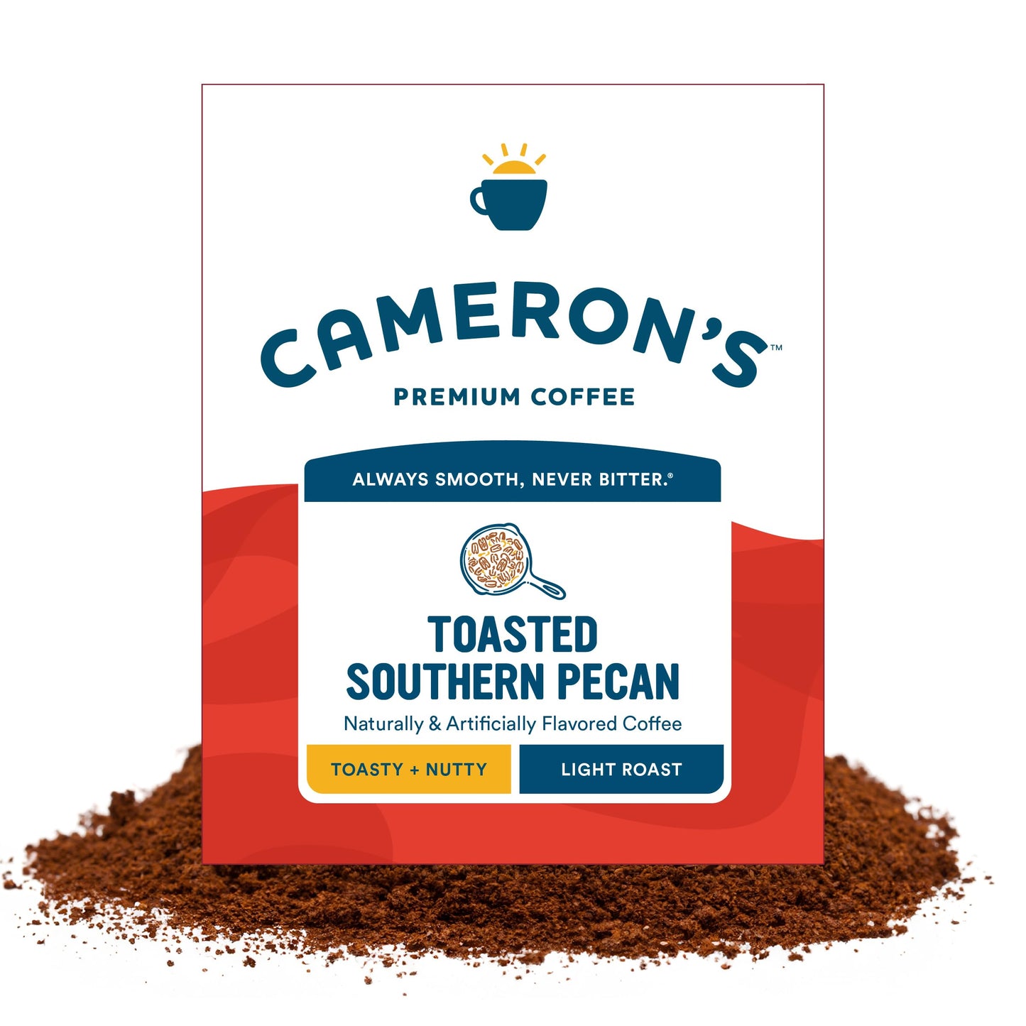 Camerons Coffee Roasted Ground Coffee Bag, Flavored, Toasted Southern Pecan, 64 Ounce, (Pack Of 1)