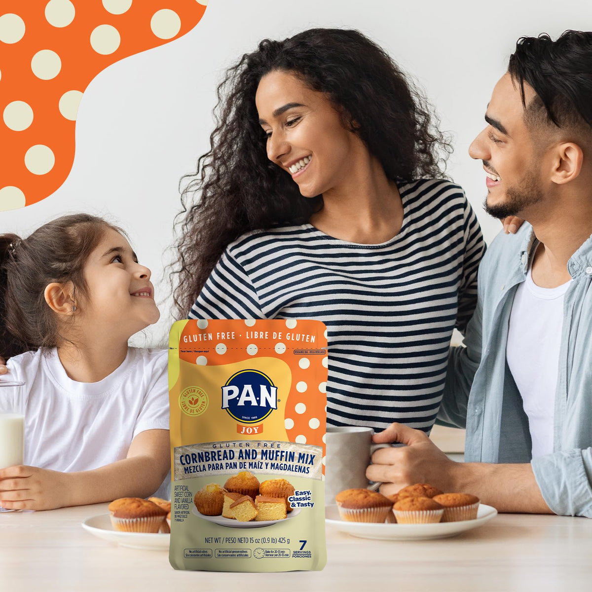 P.A.N Cornbread and Muffin Mix - Gluten Free Baking Mix 0.9 lb. (6 Pack)