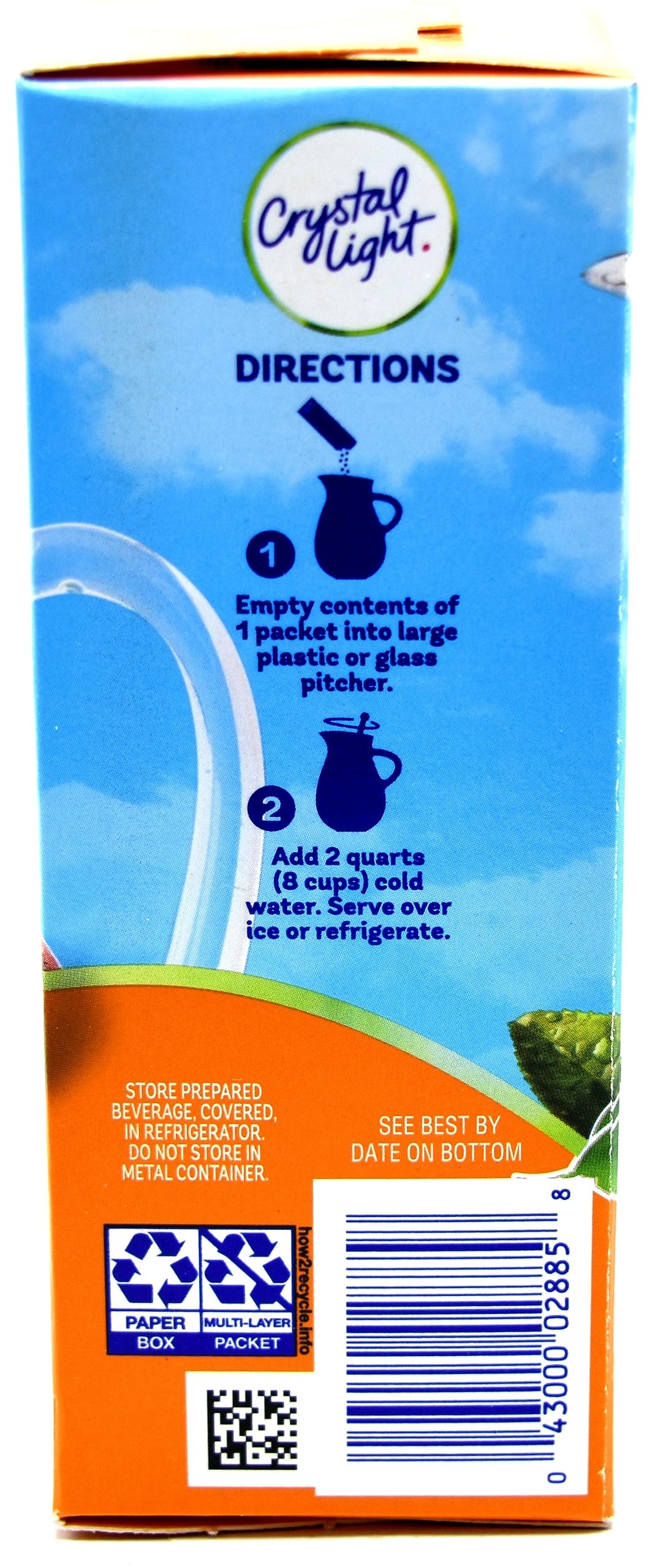 Crystal Light Peach Mango Green Tea Drink Mix, 10-Quart Canister (Pack of 3)