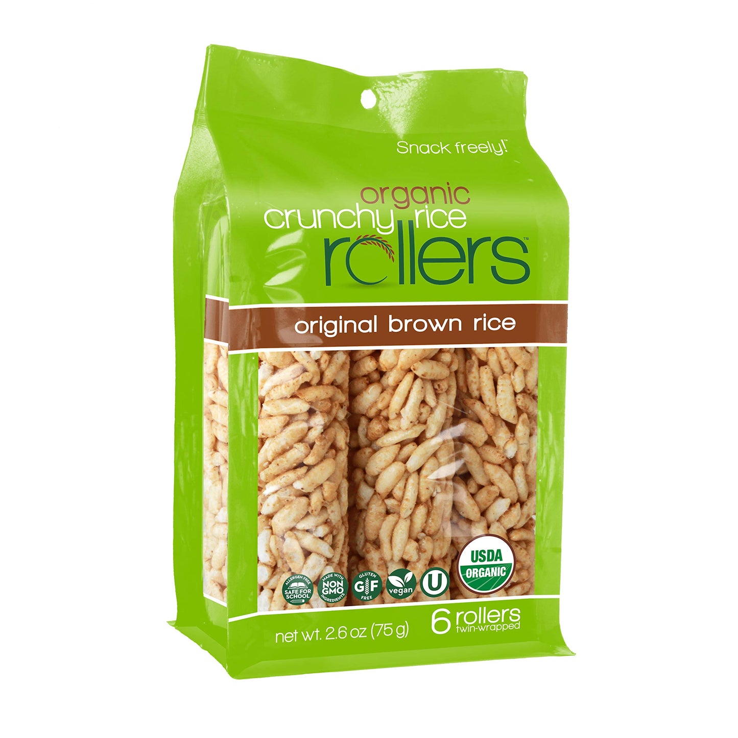 Crunchy Rollers - Roll Brown Rice - Case Of 8 - 2.6 Oz