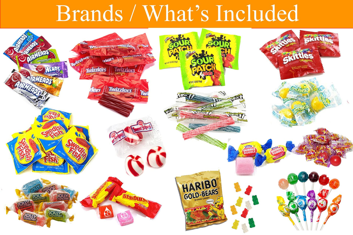 HUGE Assorted Candy PARTY MIX BOX 6.50 LBS/104 OZ Over 255 Individually Wrapped Candies of All Time America s Most Favorite Ass