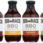 Rib Rack BBQ Sauce Variety Pack - Original, Sweet Honey, Southern Bourbon, Campfire Cider, 4 Count, 1.18 Pound