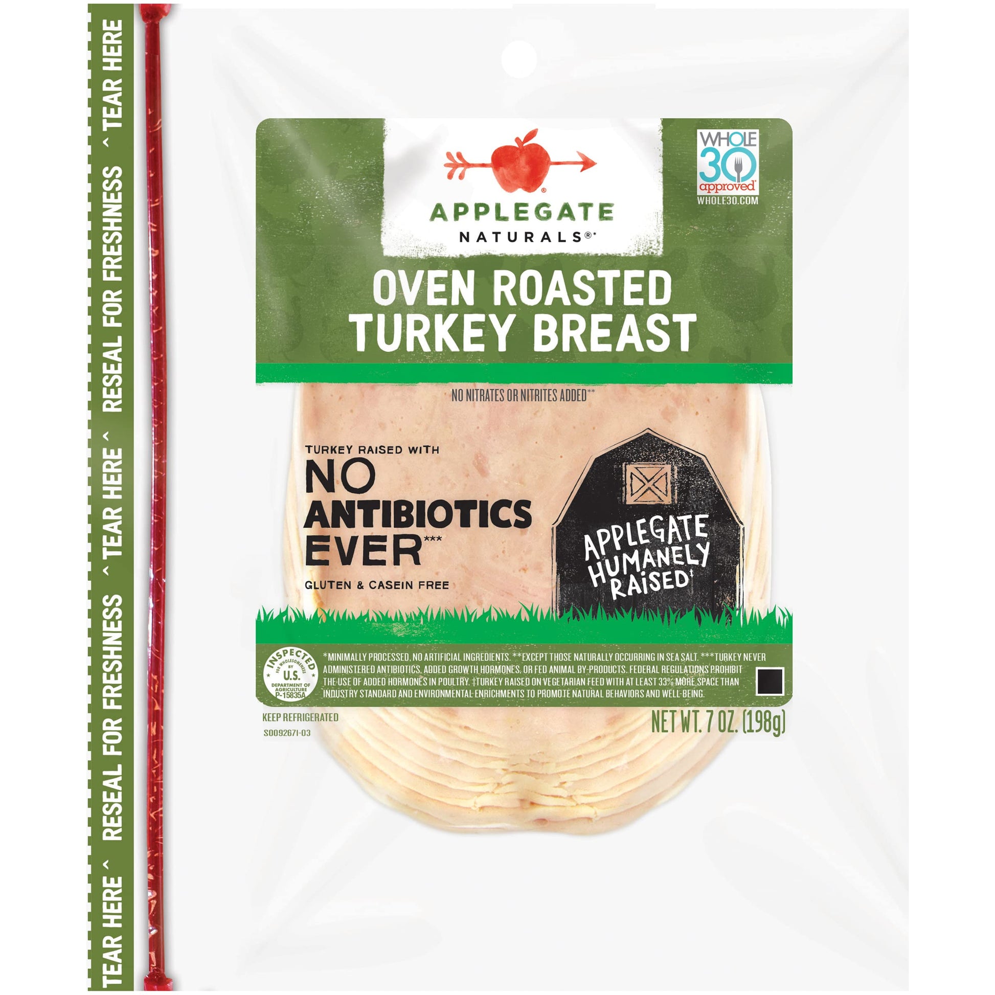Applegate, Natural Oven Roasted Turkey Breast