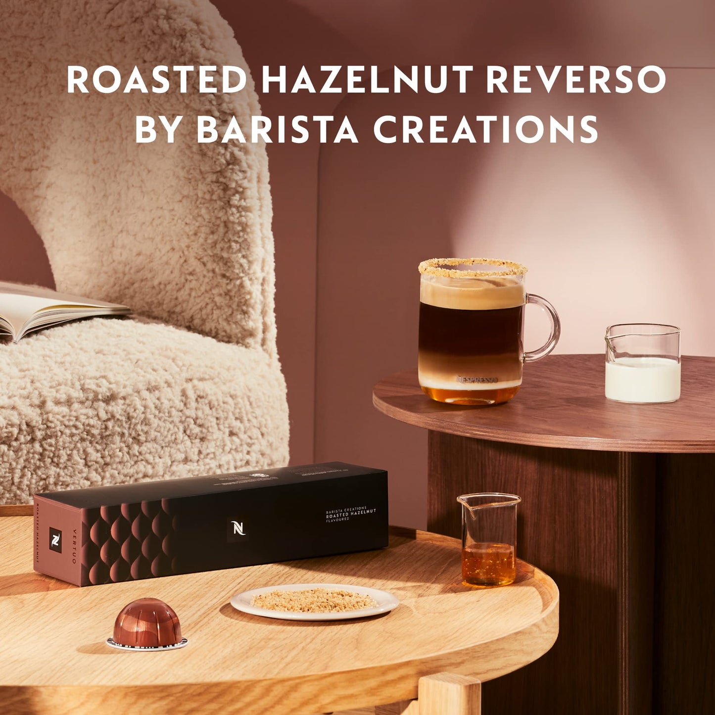 Nespresso Vertuo Roasted Hazelnut Coffee Pods, Medium Roast, 30 Count, Brews 7.8oz