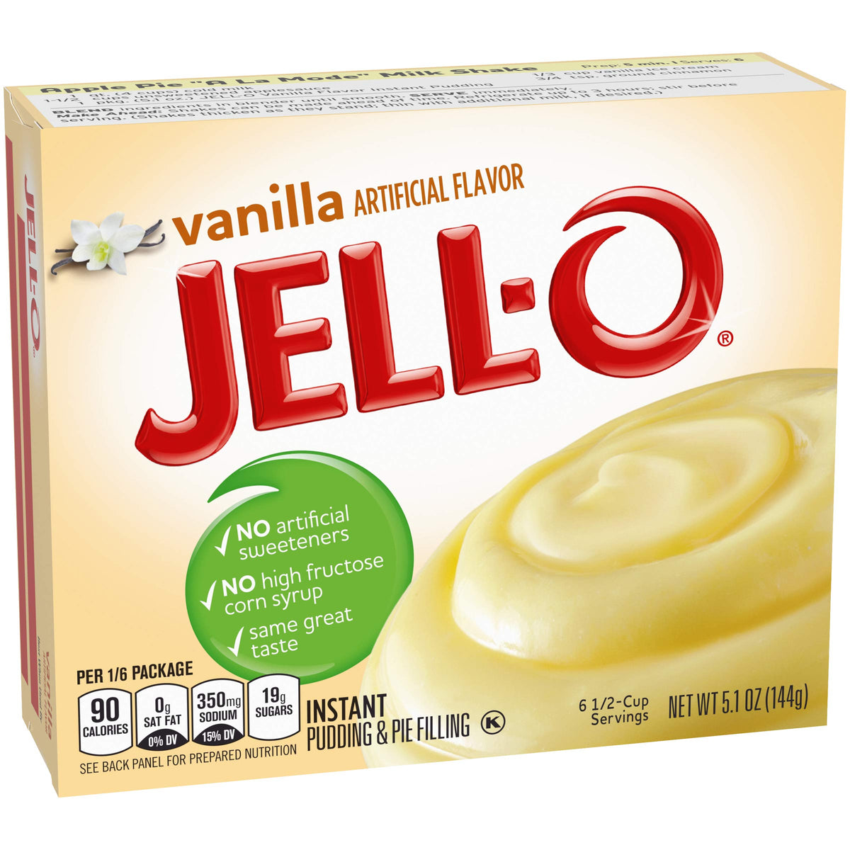 Jell-O Vanilla Instant Pudding Mix 5.1 Ounce Box (Pack Of 6)