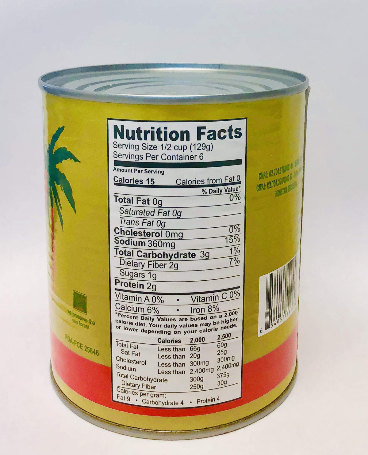 Caiçaraí Hearts of Palm - 27.94 Oz (792g) - Pack of 01