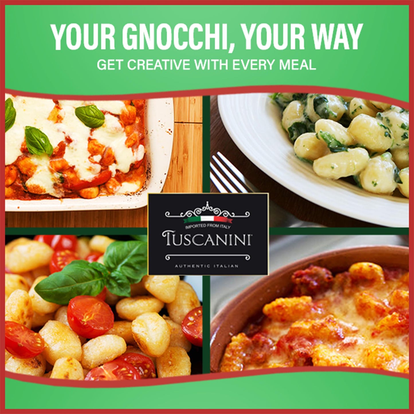 Tuscanini Cauliflower Gnocchi 16Oz (6 Pack) | Imported From Italy, Low Fat, Ready In Minutes!