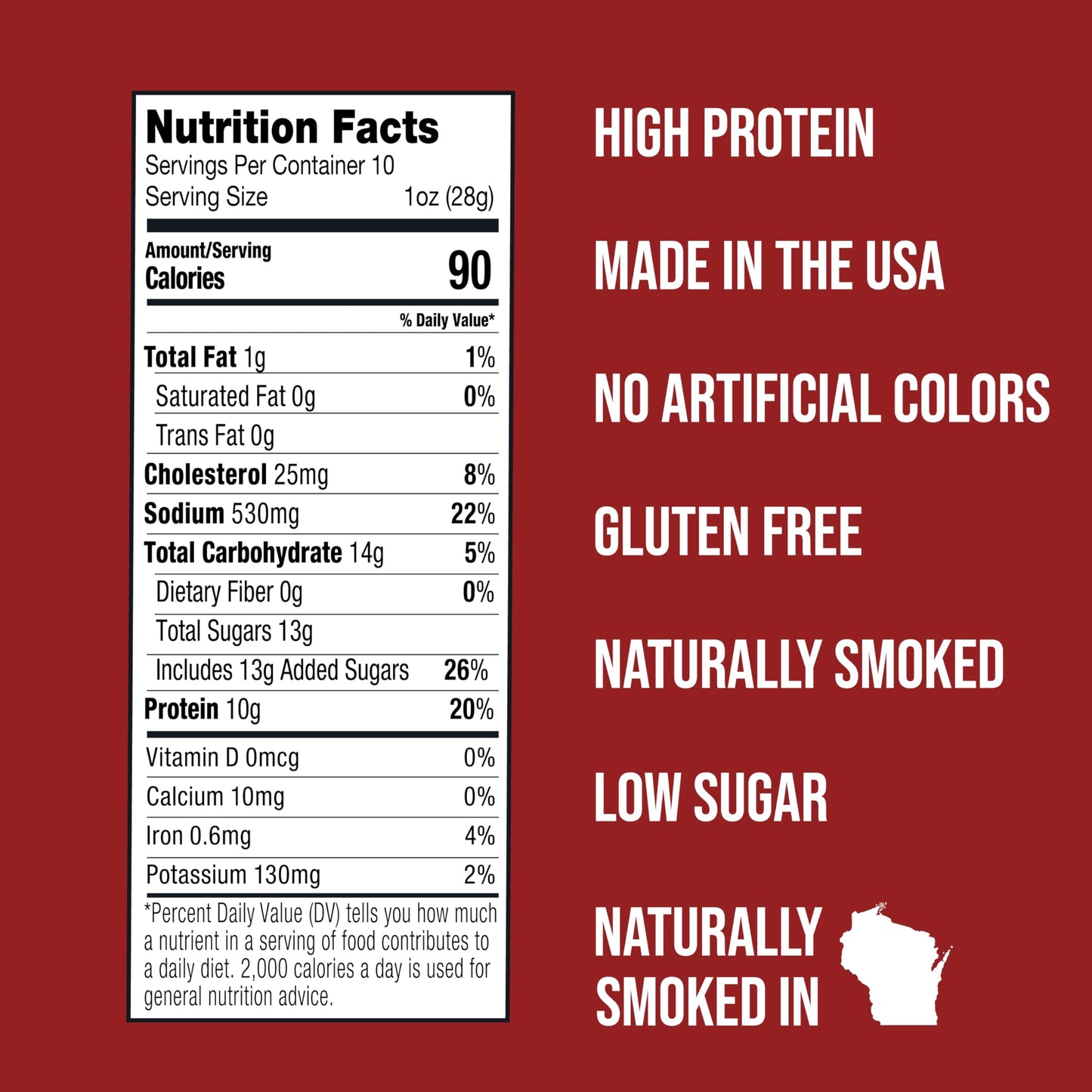 Wenzels Farm Beef Jerky Variety Pack - Includes Original, Teriyaki, And Peppered Beef Jerky - Naturally Smoked - No Msg - No Artificial Colors, Gluten Free - Pack Of 3, 3 Oz Bags