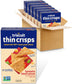 Triscuit Thin Crisps Tomato Basil Pizza Whole Grain Wheat Crackers, Lunch Snacks, Bulk Snack Crackers, 6-7.1 oz Boxes