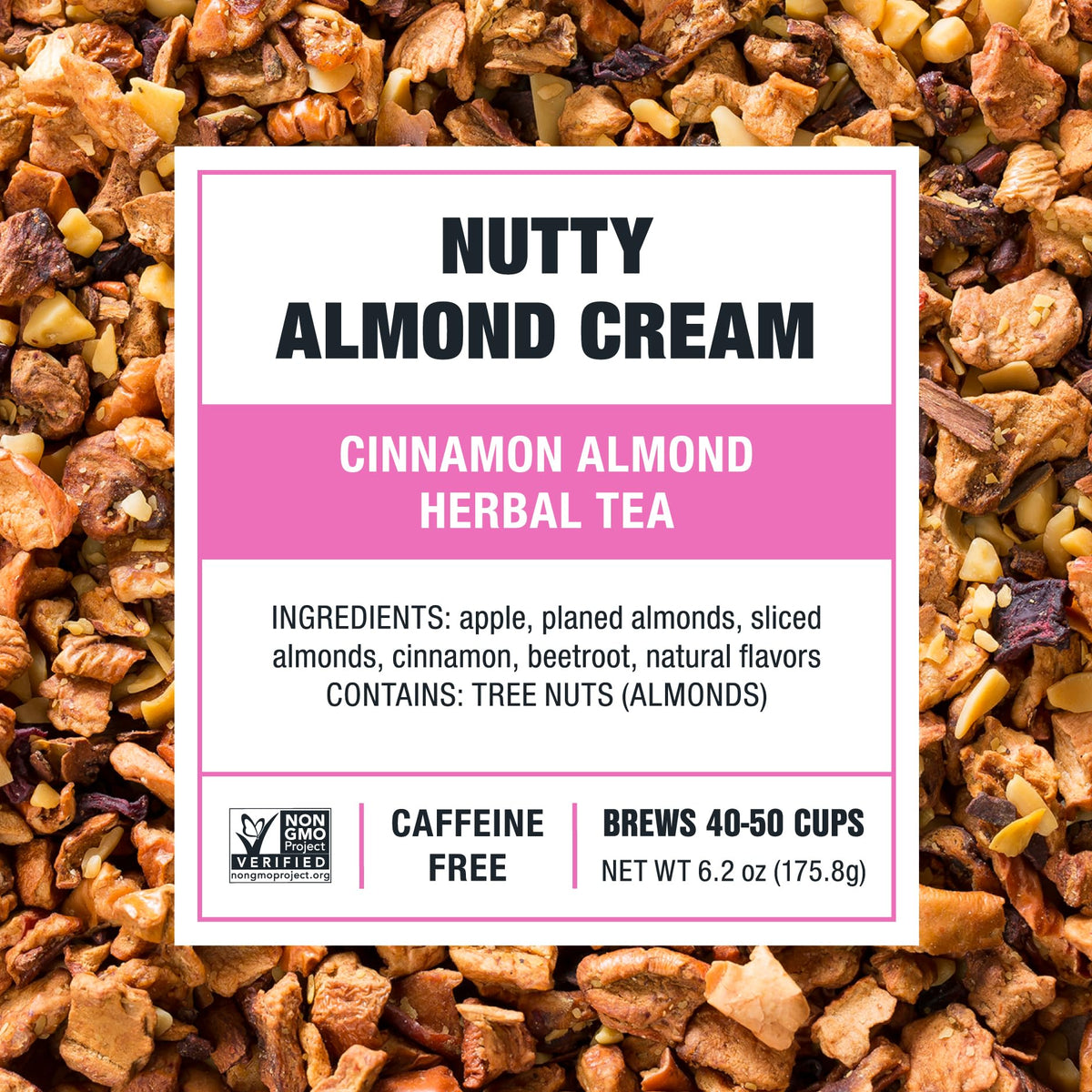 Tiesta Tea - Nutty Almond Cream | Cinnamon Almond Herbal Tea |Premium Loose Leaf Tea Blend |Non-Caffeinated Fruit Tea | Make Hot