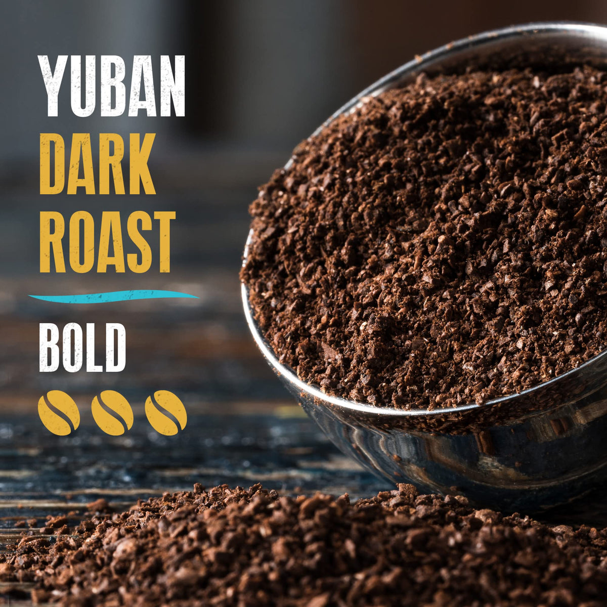 Yuban Dark Roast Ground Coffee, 25.3 oz Canister, Brown