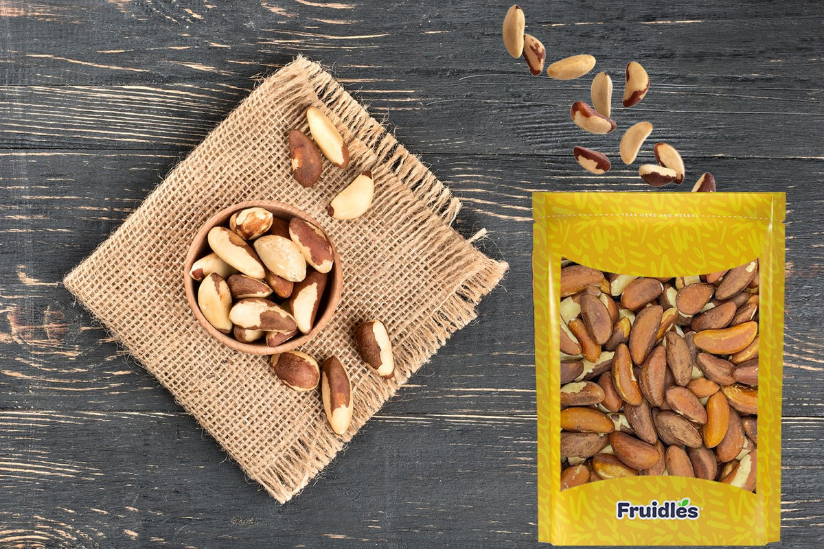 Fruidles Raw Brazil Nuts, Non-Gmo, Gluten-Free, Healthy Fat, Emergancy Food, Survival Food (5 Pounds)