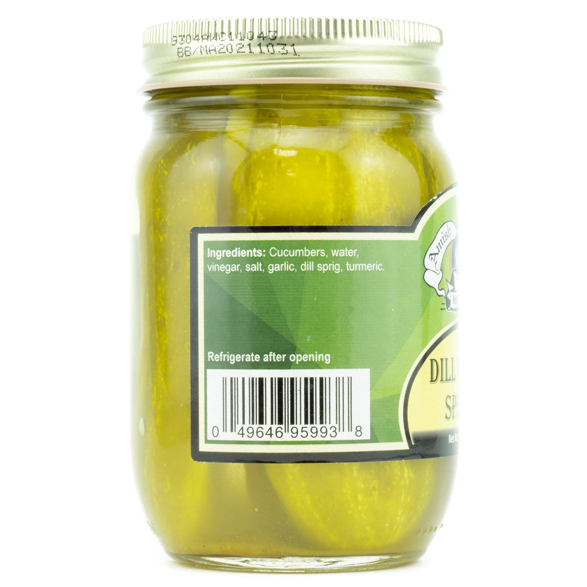 Amish Wedding Dill Pickle Spears 15 Ounces (Pack Of 2)