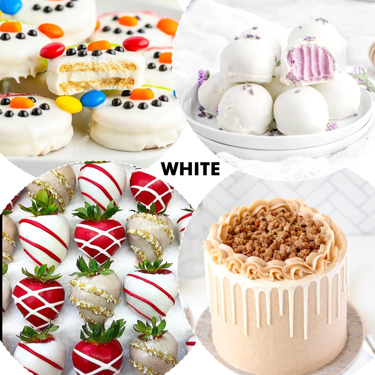 YumCraft Oil Based Food Coloring for Chocolate, 3 Fl Oz, White, Fat Soluble Dye for Baking, Candy Melts, Frosting