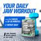 GYMGUM Jawline Gum Ultra Hard Chewing Gum | No Calories, No Sugar, No Artificial Sweeteners | Keto Friendly Mewing Gum for Jawli