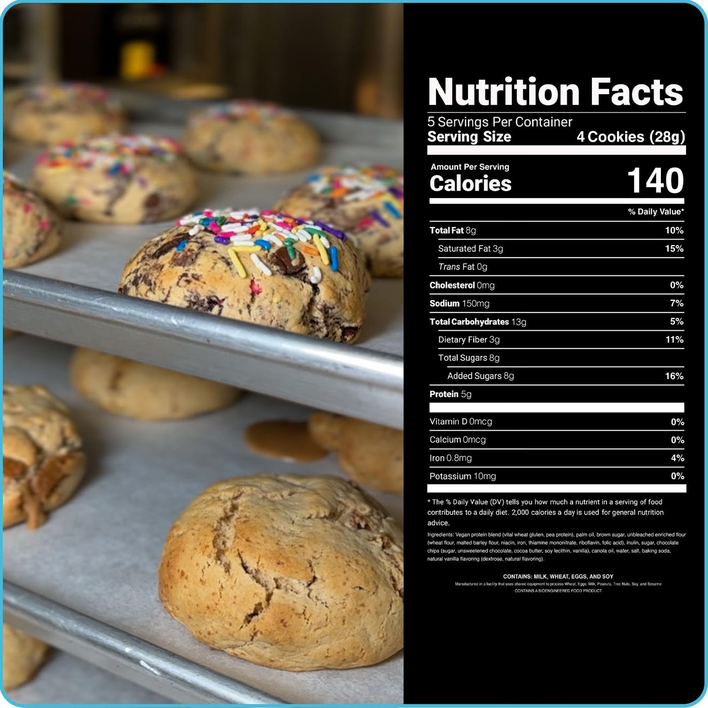 My Cookie Dealer Protein Cookies, Bite-Sized Crunchy Chocolate Chip Cookies (5Oz, Pack Of 6) - 25G Protein Per Bag - Individuall