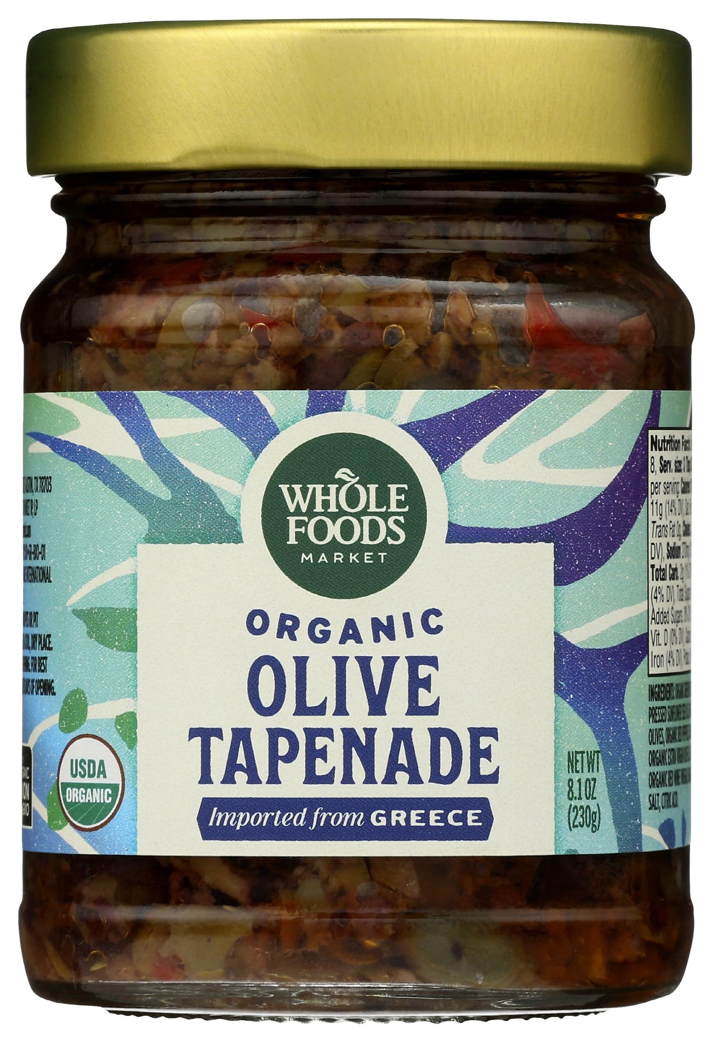 Whole Foods Market, Tapenade Olive Organic, 8.11 Ounce